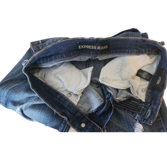 EXPRESS legging Mia Midrise distressed - Picture 5 of 8